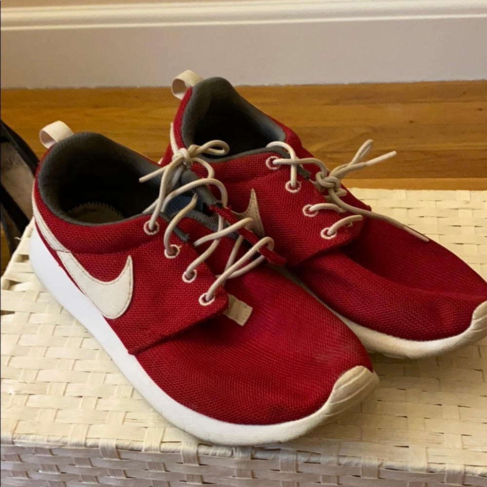 Nike Red and white Roshe One